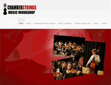 Tablet Screenshot of chamberstrings.org